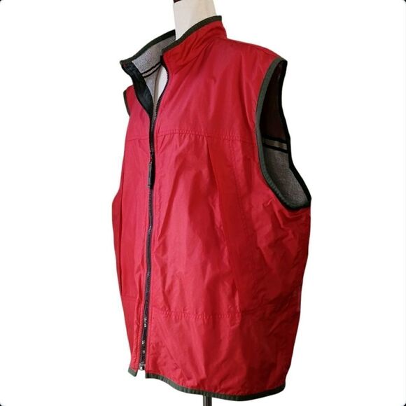 Vintage GAP Vest Y2K Streetwear Althetic Thermal Lined Zip Pocket Neon Men's XXL - Picture 3 of 15